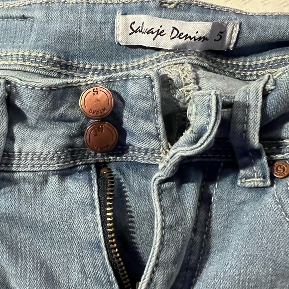 👖Salvaje denim womens blue ripped jeans - Picture 5 of 6